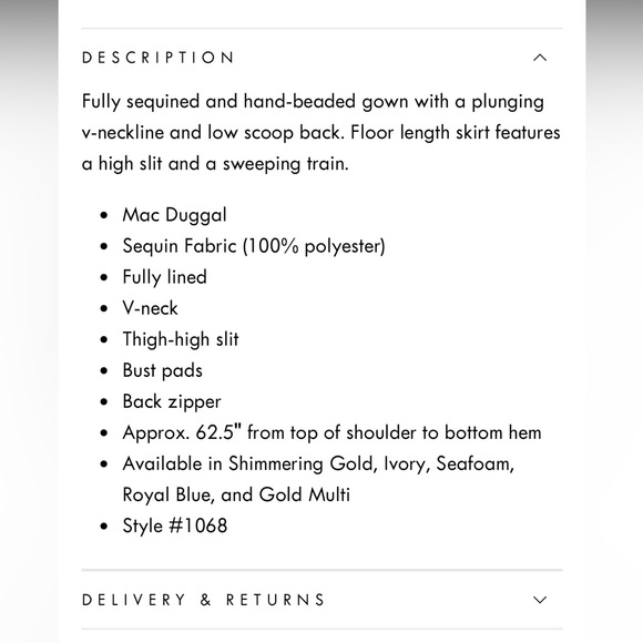 Mac Duggal Sequin High Slit Gown - Picture 16 of 16